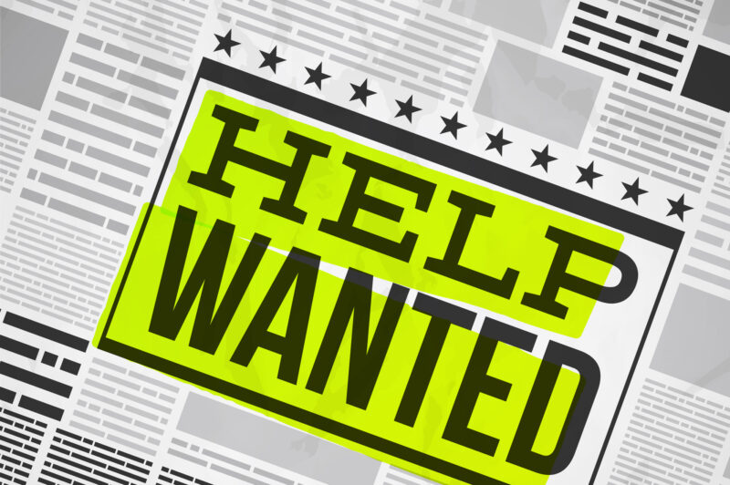 Help Wanted sign
