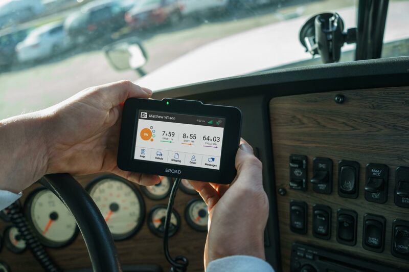 eroad ELD in cab