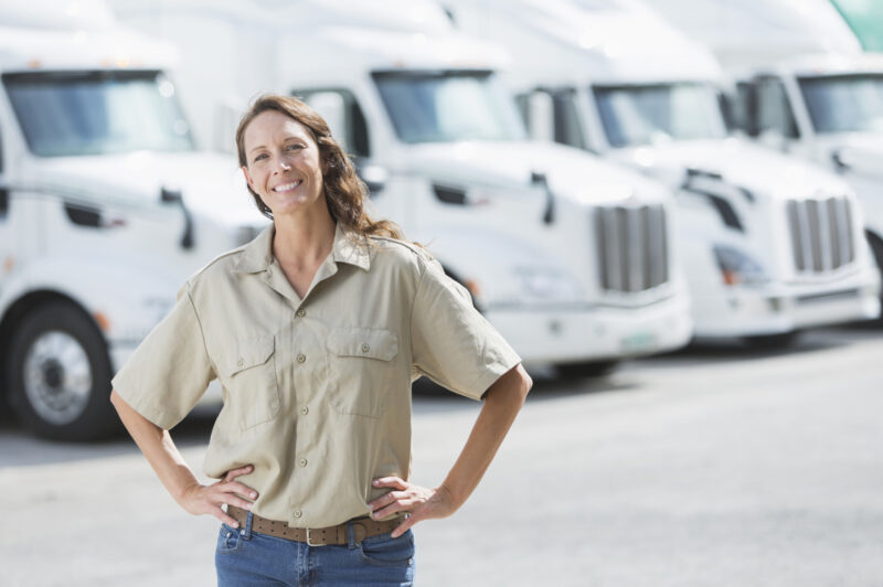 woman in trucking
