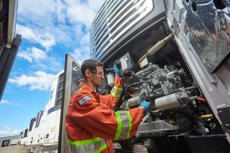 servicing a reefer