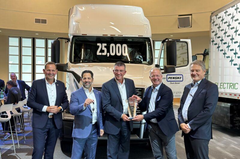 Volvo celebrates milestone delivery to Penske article image