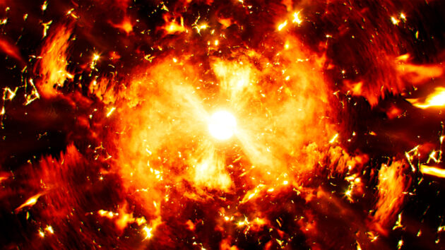 Flame Energy and Sparks Exploding Effect alternate text for this image