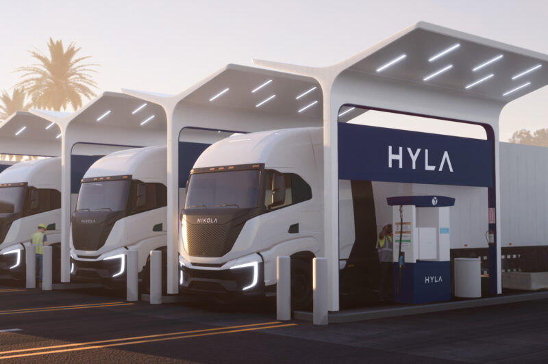 Nikola Hyla fueling station