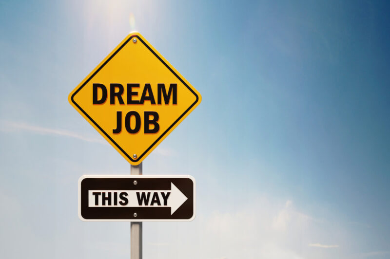 dream job sign