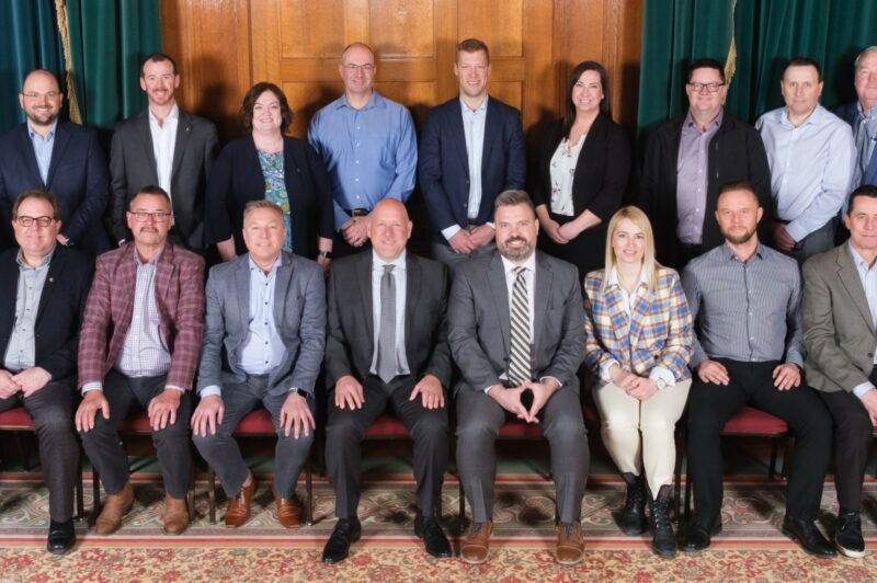 Picture of the Manitoba Trucking Association board of directors.