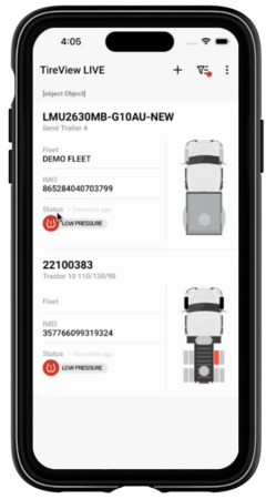 TireView-LIVE-iPhone-App-Screen alternate text for this image