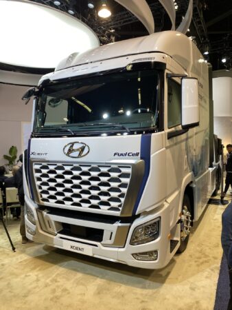 Class 8 Xcient fuel cell tractor