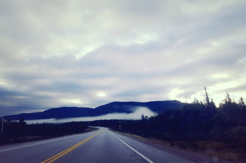 Picture of the Trans-Canada Highway in Newfoundland.