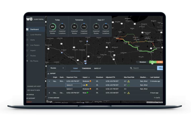 Carrier Logistics adds WeatherOptics to predict weather delays article image