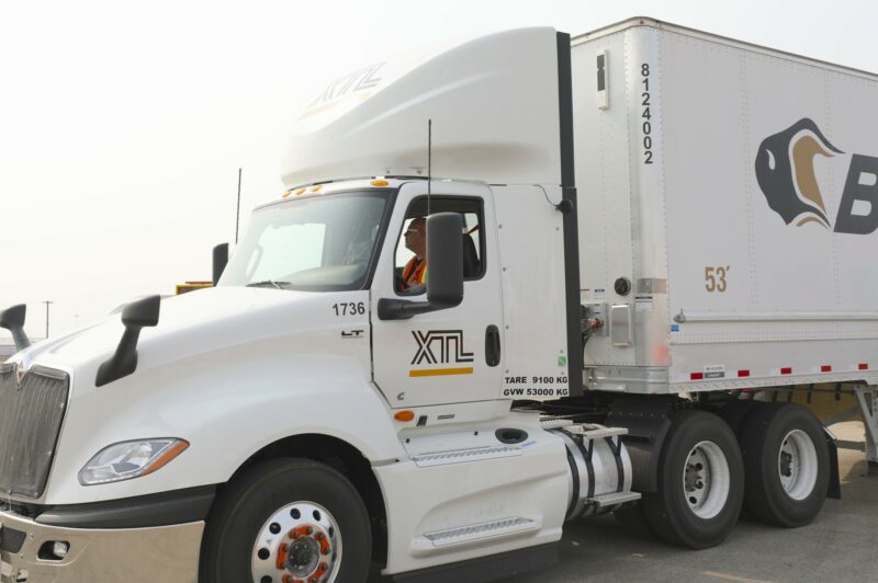 Picture of Aaron Schaaf driving his truck