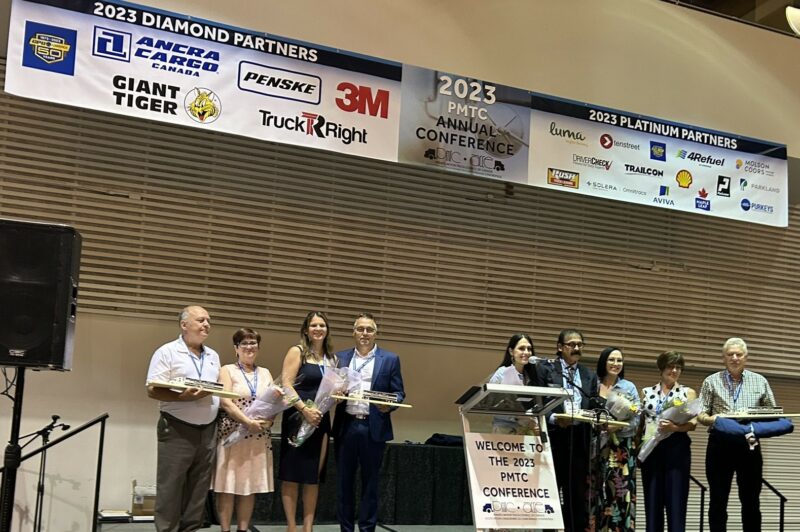 People standing on a stage