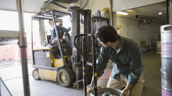 forklift at work