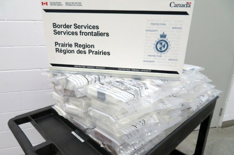 Picture of suspected cocaine that was seized in Manitoba