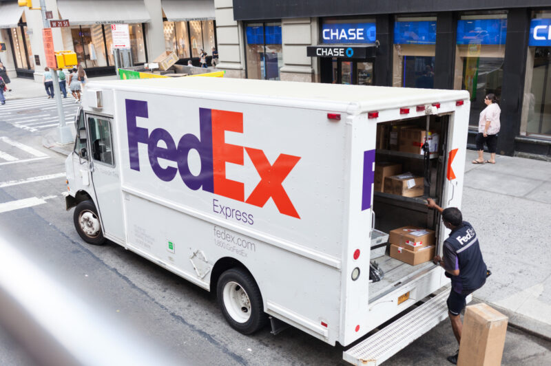 FedEx revenue gains on higher package volumes article image