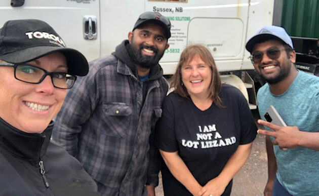 Erica Phillips and students