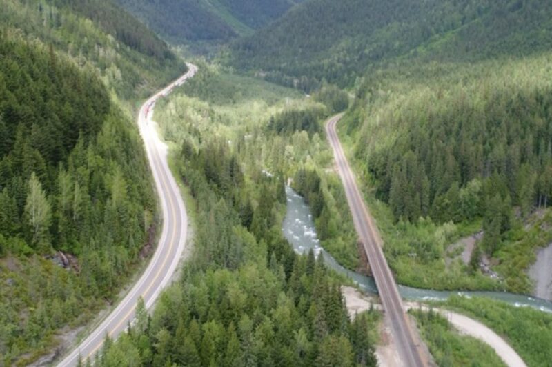 Picture of a highway in the B.C. wilderness