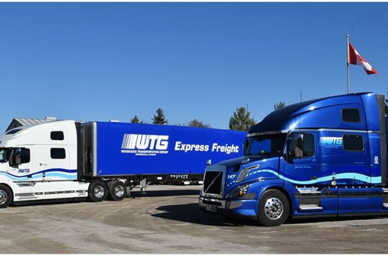 Picture of WTG trucks in a yard