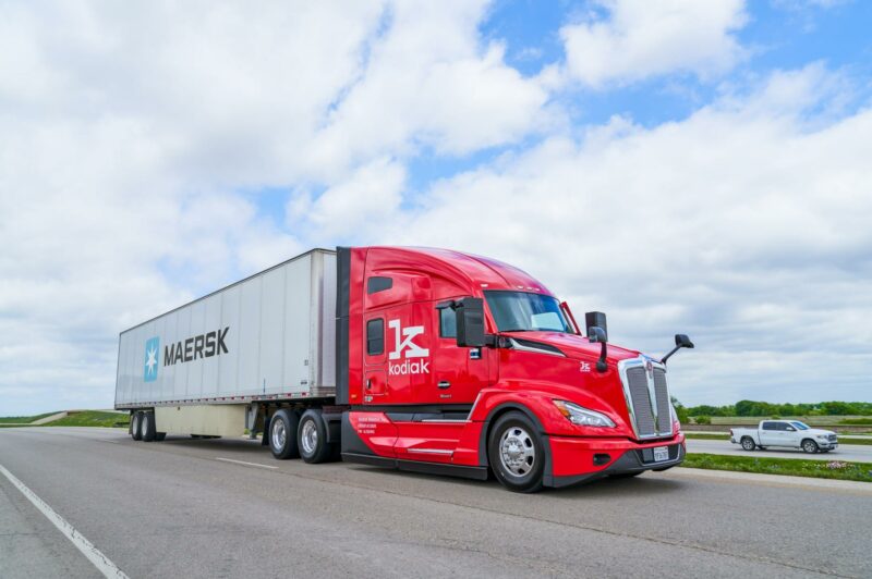 Kodiak, Maersk making deliveries via autonomous trucking lane article image