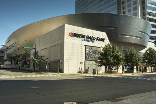 NASCAR Hall of Fame in Charlotte North Carolina, USA alternate text for this image