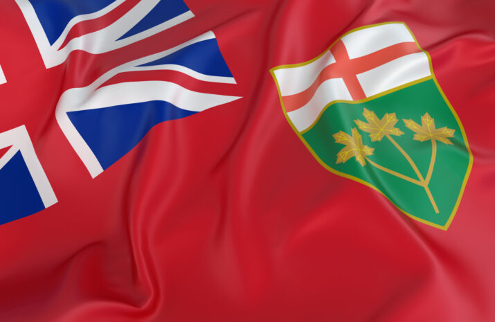Picture of the flag of Ontario