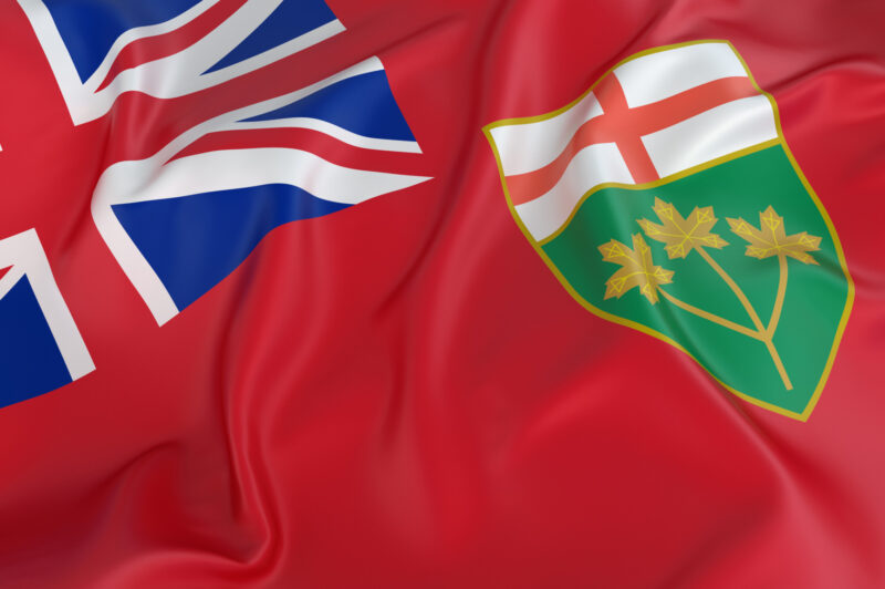 Picture of the flag of Ontario