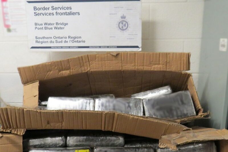 Picture of drugs seized from a truck