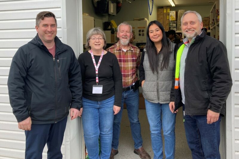 People standing in a row