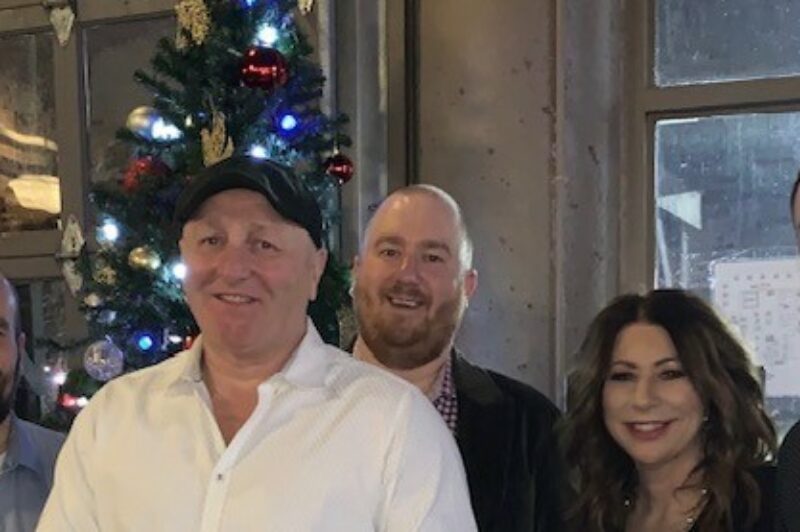 The image is of the Mercer family: from left are Andrew, Garry, Brennan, Deborah and Mitchell Mercer.