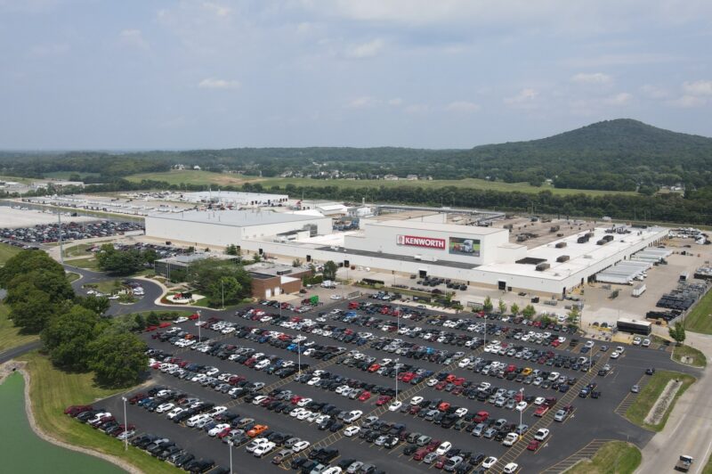 drone-shot image of the Kenworth Chillicothe plant in Ohio