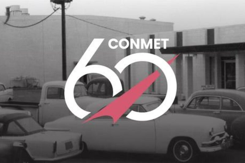ConMet logo costumed to 60th anniversary celebration