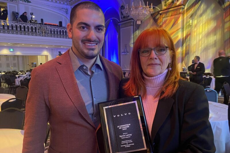 left to right: Brandon Abraham and Sylvie Lemay