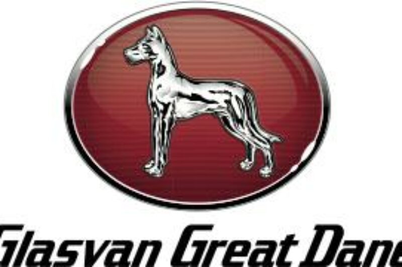 Glasvan Great Dane logo
