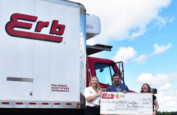 Breakfast Club of Canada Cheque Hando