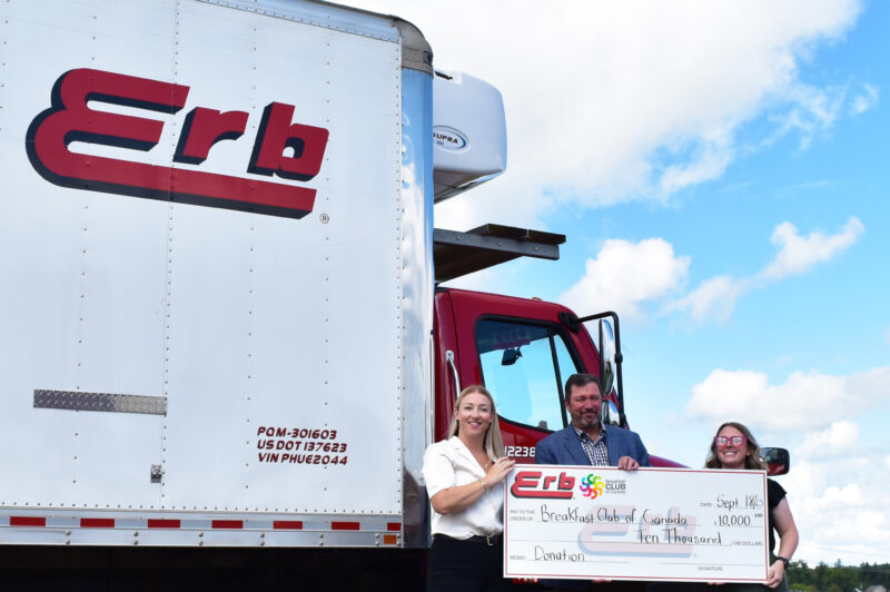 Breakfast Club of Canada Cheque Hando