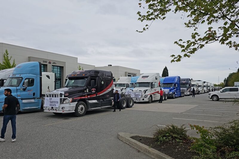 PTA trucks convoy image
