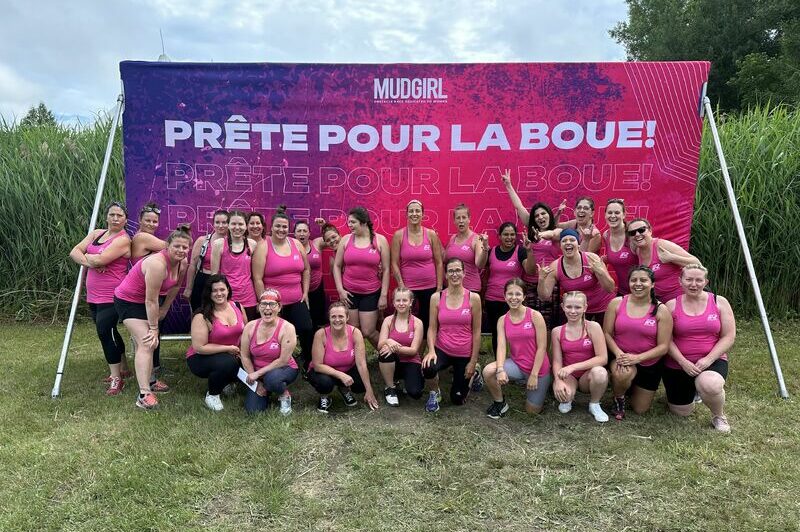 Group Robert employees support Mudgirl challenge