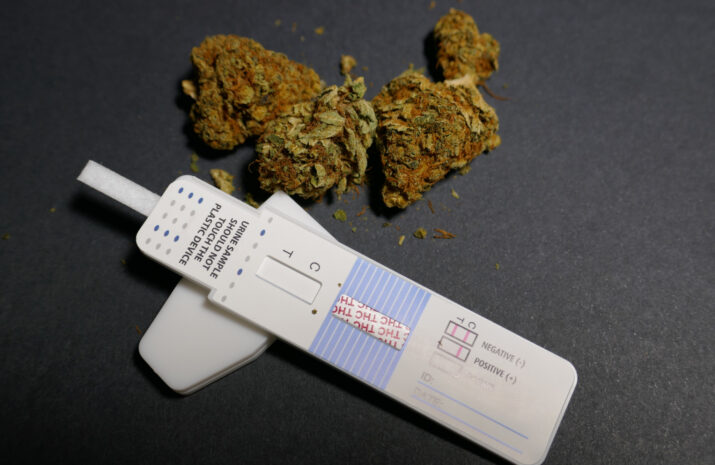 Marijuana urine drug test abstract