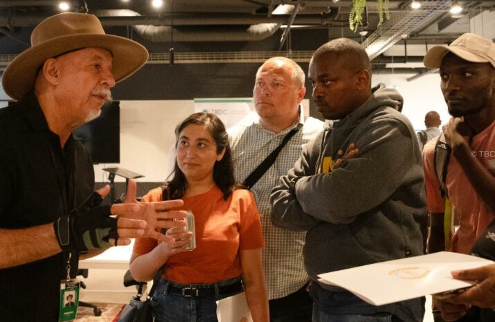 People attend a trucking boot camp in Toronto