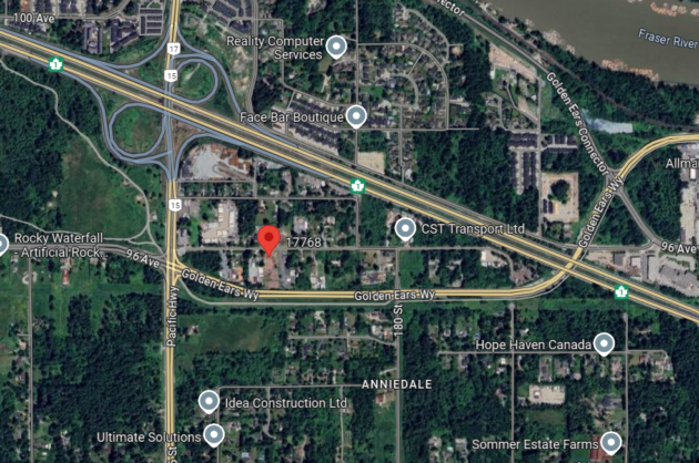17768 96 Ave view from map
