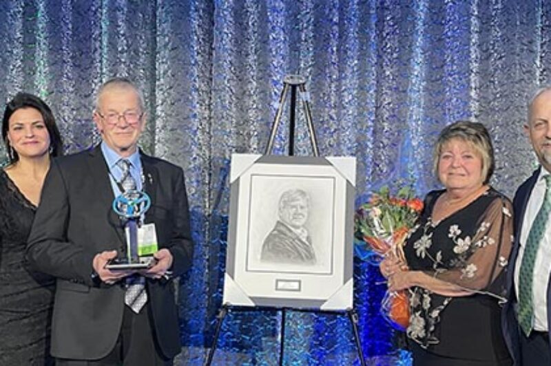 Ron Martin presented with OTA Service to Industry Honour