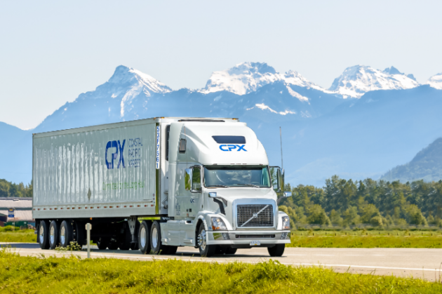 CPX truck on the road)