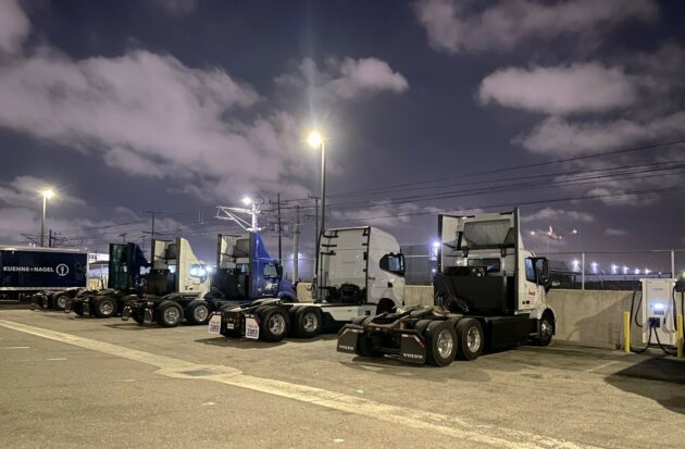 Trucking at Zeem charging depot in Inglewood