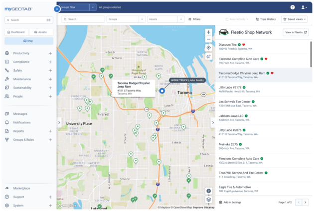MyGeotab Map Add-In - Fleetio