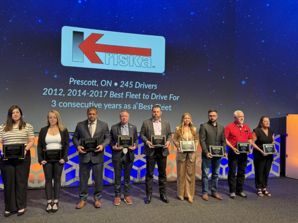 2025 Best Fleets to Drive For finalists in small fleet category on stage