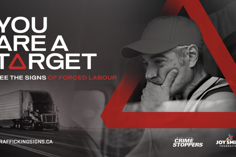 MTA and Joy Smith Foundation poster against human and labor trafficking