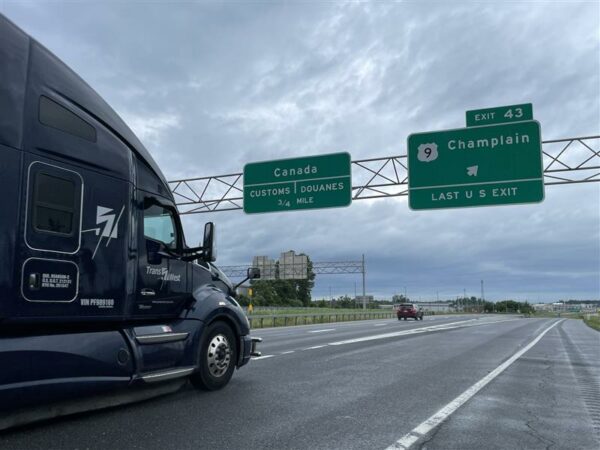 TransWest truck on a highway