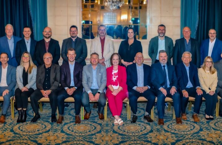 People posing for a picture