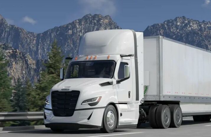 Fifth Generation Freightliner Cascadia on the road