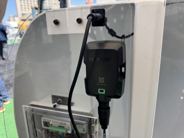 Samsara level monitoring device system inside of the tank