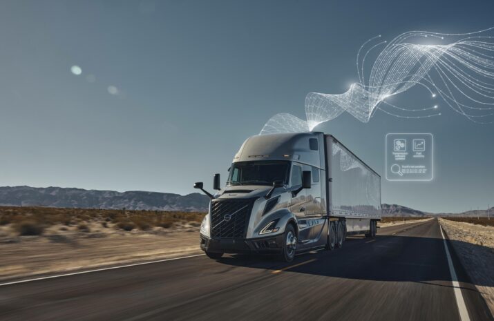 Picture of a truck on the road